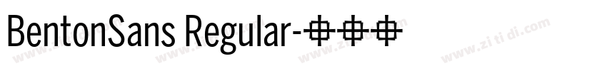BentonSans Regular字体转换